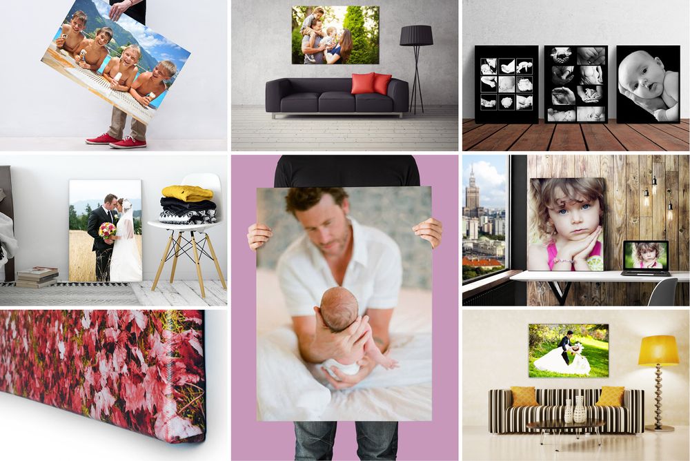 FOTO-OBRAZ twoje zdjęcie na płótnie 50x40 40x50 cm