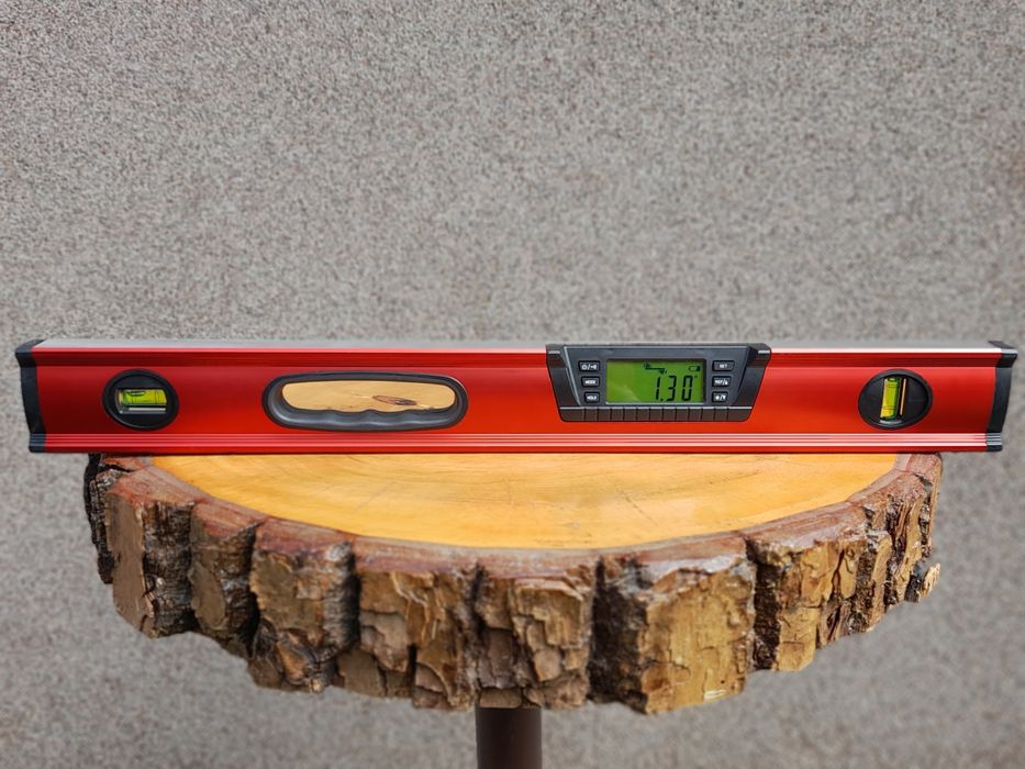 Poziomica cyfrowa elektroniczna 60 cm | Kątomierz LCD 360° | NOWA