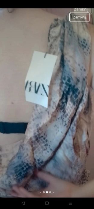 Sukienka Zara odkryte plecy