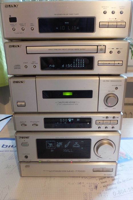 Sony MHC-7700 kultowa japońska wieża+kolumny!