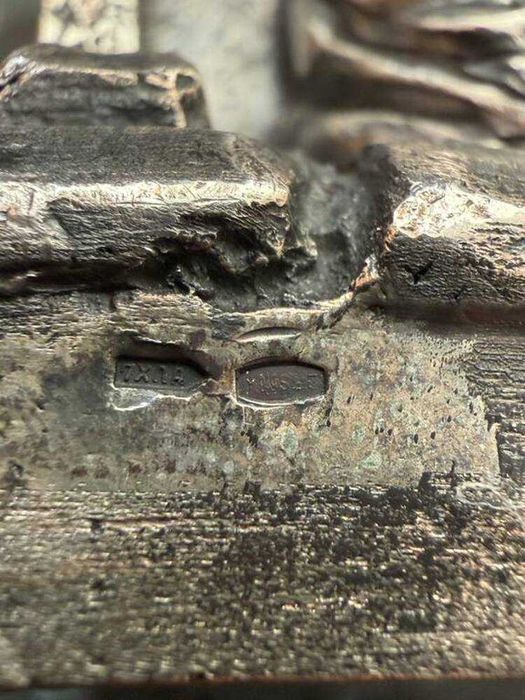 Образ "Воскрешение Лазаря" в сріблі з золотом , вир-к "АГАТ", Ровеньки