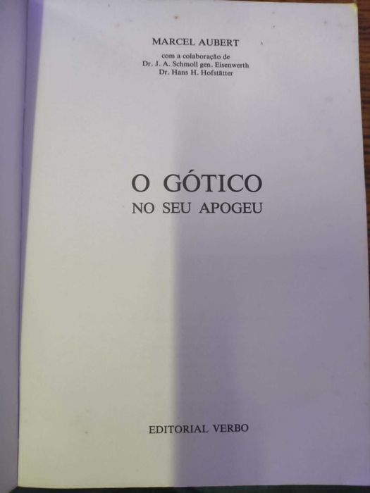 Livro "O Gótico no seu Apogeu" de Marcel Aubert