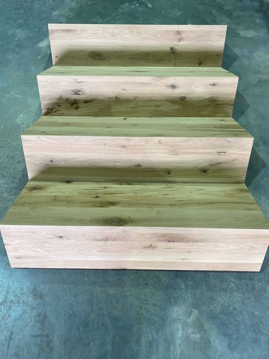 Stopnie dywanowe dębowe rustykalne 4cm 100x30x20 schody dąb