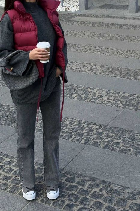 джинси сірі Fabric 17 легкий кльош нові, висока посадка, M-L