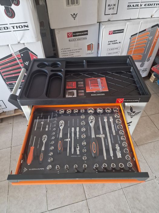 carrinho de ferramenta de 6 gavetas 4 completas novo