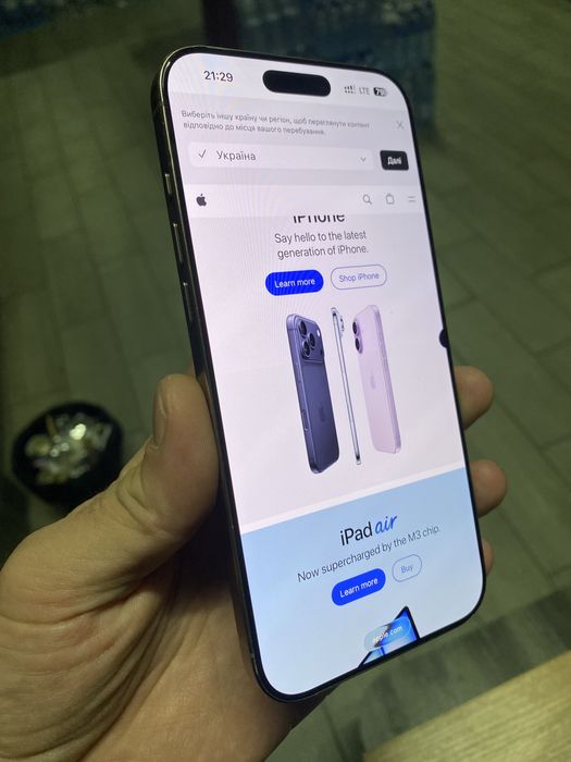 Дисплей оригинал iphone 16 pro max