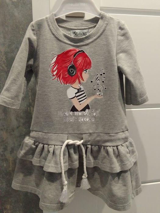 Sukienka MałaMi Mała Mi 98/104 dresowa