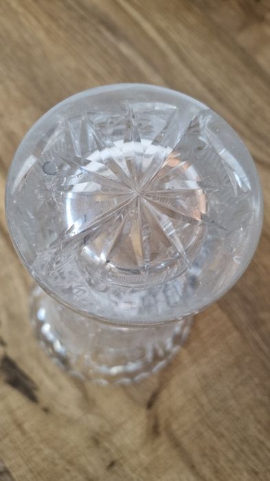 Wazon kryształowy PRL, stary wazon kryształ