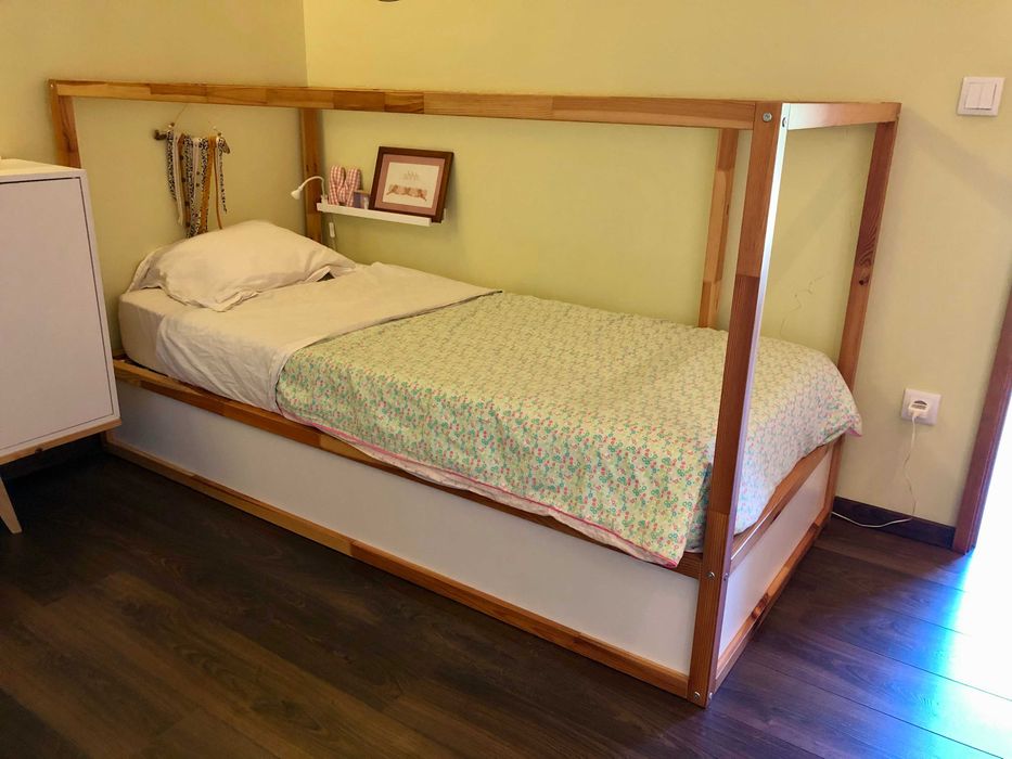 KURA Cama de criança reversível IKEA 90x200 cm