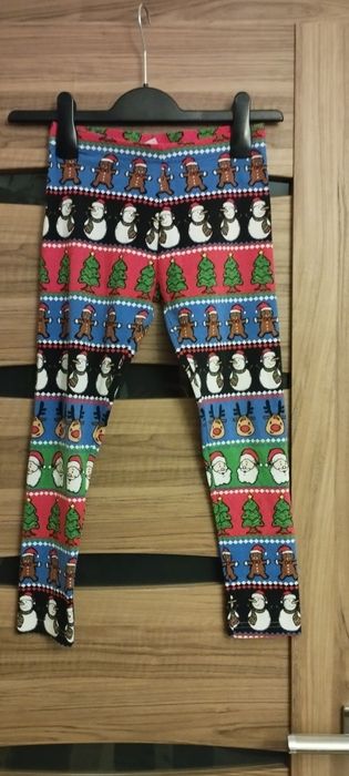 Legginsy świąteczne firmy Next, dla dziewczynki 9 lat 134 cm