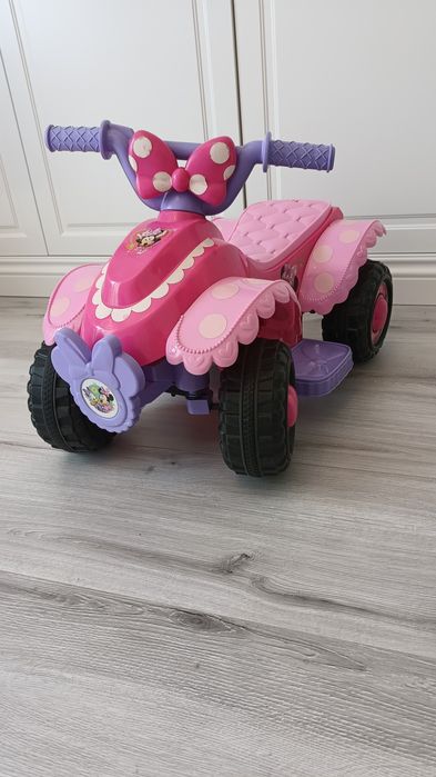 Quad motorek Mickey mouse na akumulator elektryczny rowerek różowy