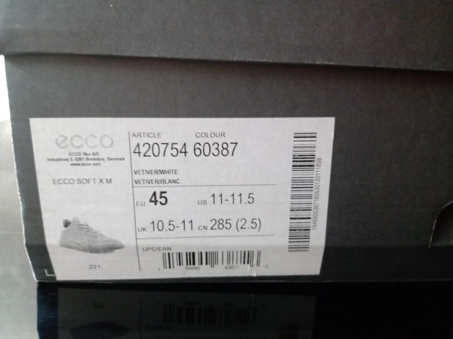 Buty Ecco soft x m 45