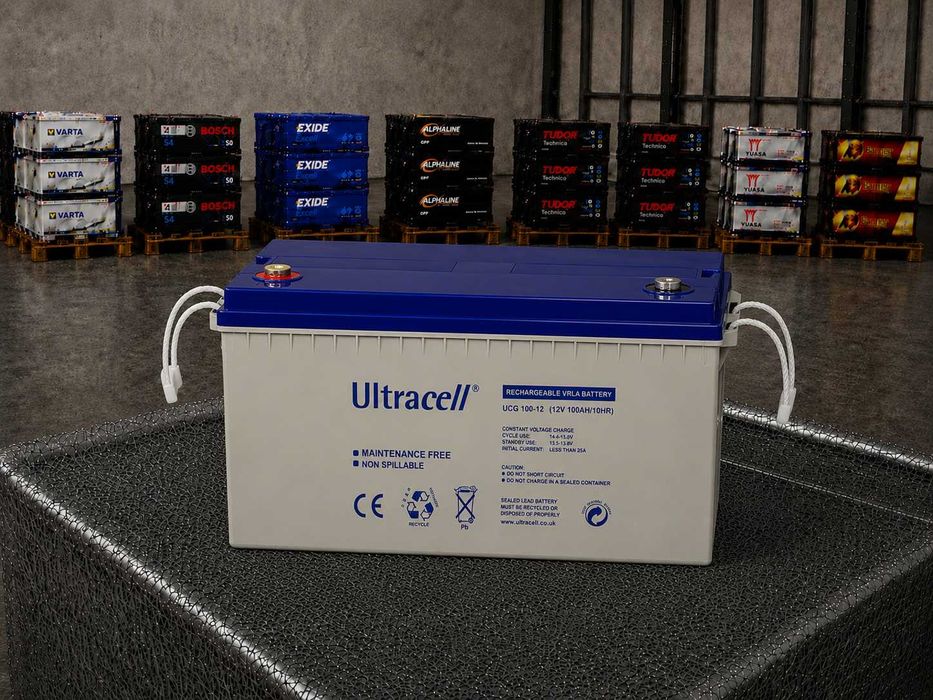 Ultracell UCG200-12 (12 В - 200 Аг), тягова батарея VRLA-GEL, 3662980992972