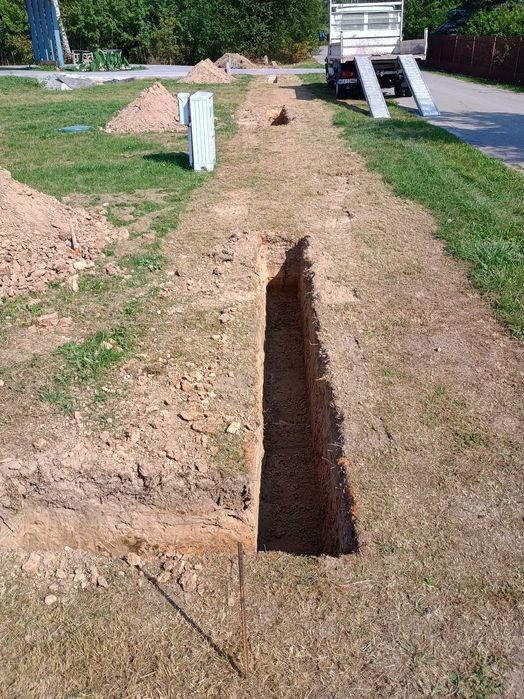 Usługi koparko ładowarką/ minikoparka/ wywrotki