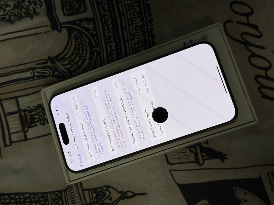 Iphone 15 pro max 256 ios 18.3.2 ESIM LOCK rsim