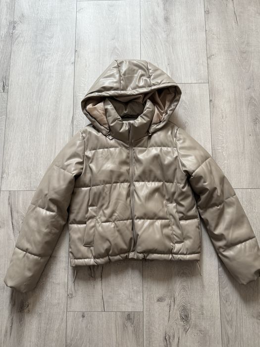 Куртка еко шкіра бежева House