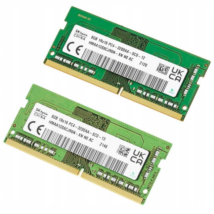 SK Hynix PAMIĘĆ RAM 2x8GB =16GB DDR4 Sodimm 3200mhz CL22 Laptop NOWE !