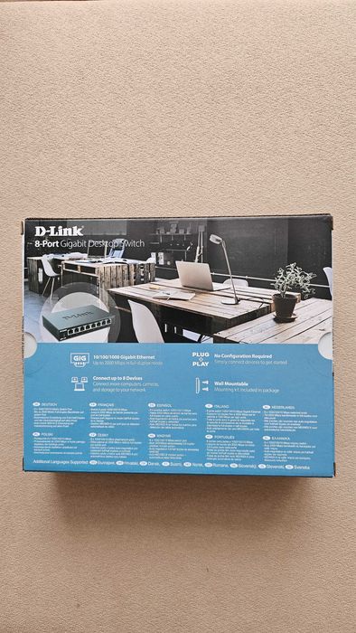 === Switch D-Link DGS 108 Gigabit nowy nieużywany ===