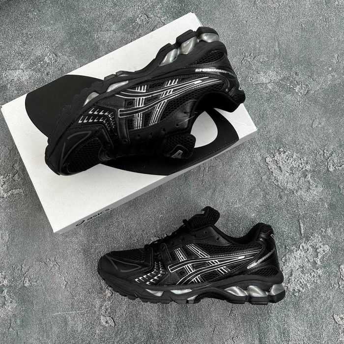Літні ASICS Gel-Kayano 14 black silver (41,42,43,44,45)