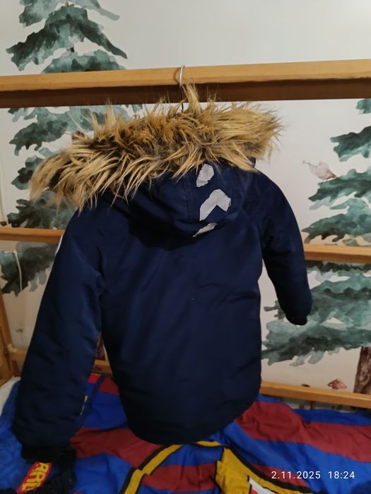 Kurtka zimowa chlopieca z puszkiem ocieplana STC DEPT 104/110
