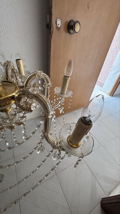 Candeeiro lustre em Cristal