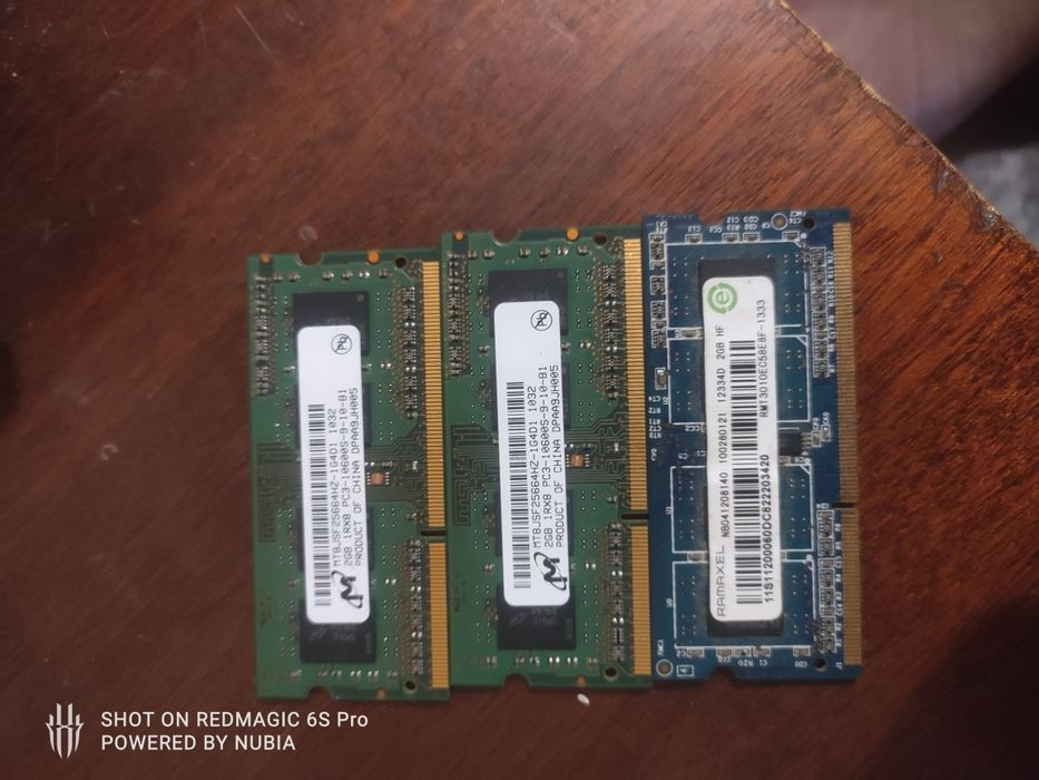 ОЗУ для ноутбука DDR3 на 1333 МГц 2 GB