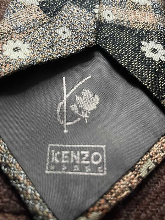 Krawat Kenzo Paris jedwab a'la wełna