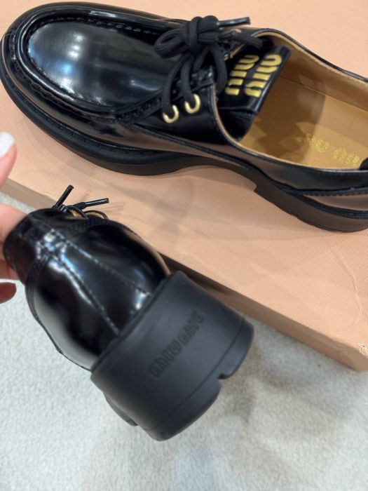 Лофери Miu Miu в коробці натуральна шкіра