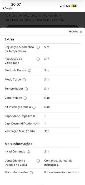 Ar condicionada portatil Becken