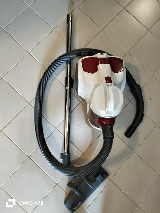 Aspirador a funcionar