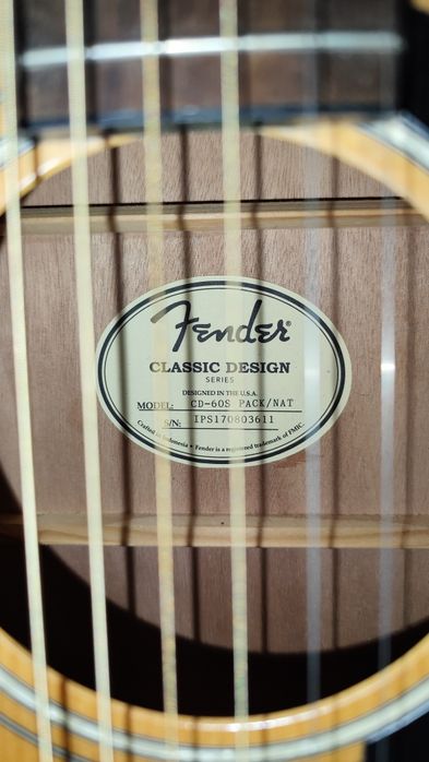 Guitarra acústica Fender CD-60Sl / Violão