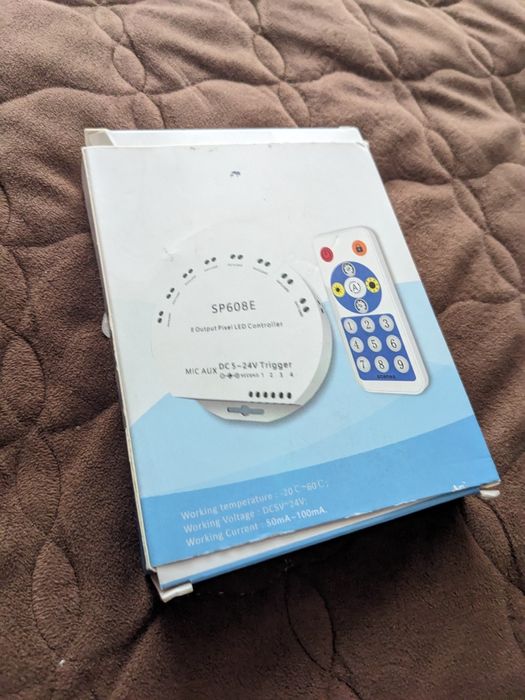 Контролер для піксельних світлодіодних стрічок sp608e.