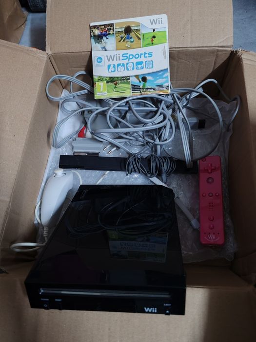 Wii com comando Rosa