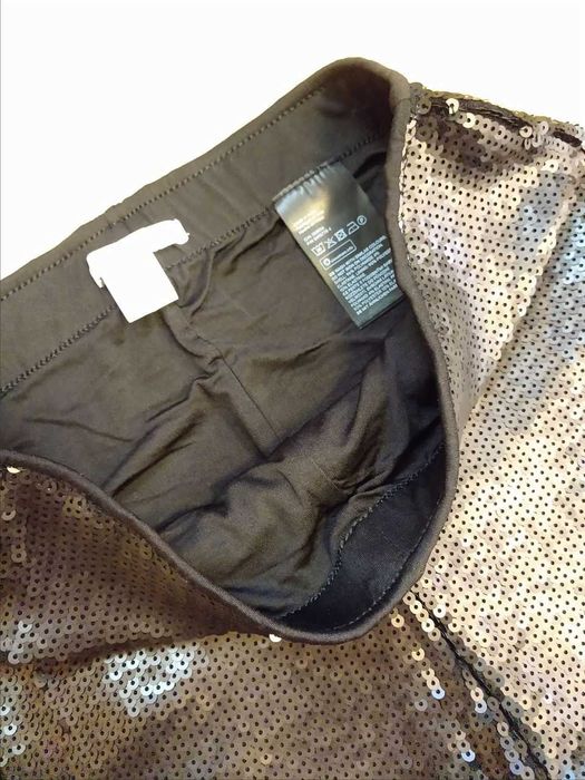 Леггінси H&M пйаєтки Яскраві штани  НОВІ лак кожу блеск паетки лосіни