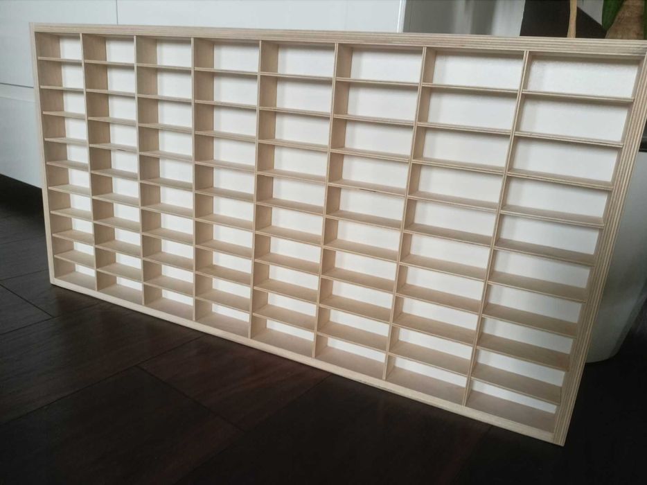 Duża Mocna Półka Organizer Na Resoraki HOT WHEELS 80 Miejsc + GRATIS