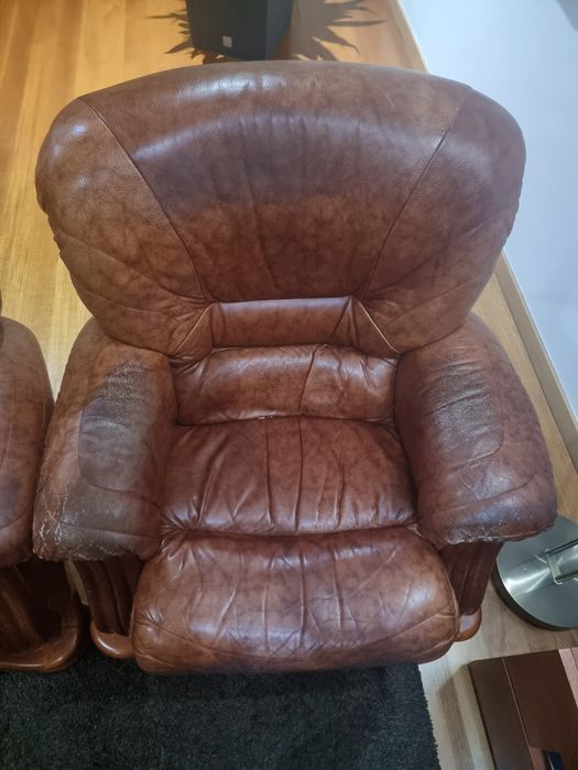 Conjunto de sofás - madeira de cerejeira