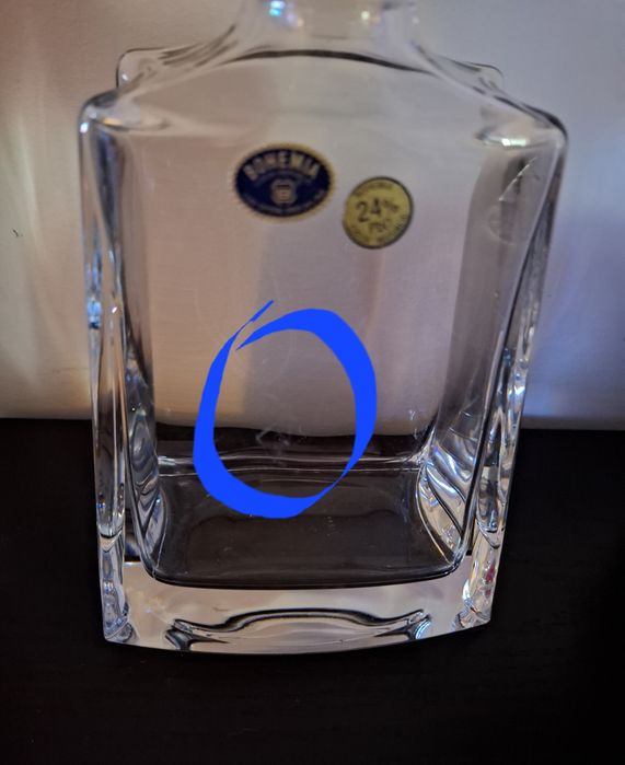 Garrafa em Cristal Bohemia