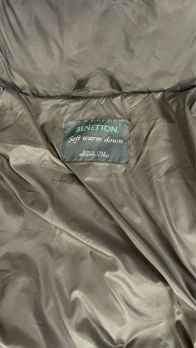 Benetton Италия пуховик пуховік пухове пальто р.38/44