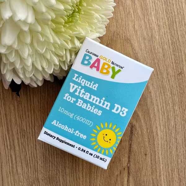 Вітамін D3 у краплях для малюків, 10 мкг (400 МО), 10 мл