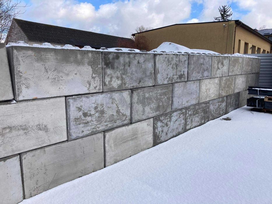 Klocki betonowe mur betonowy mur oporowy bloki betonowe