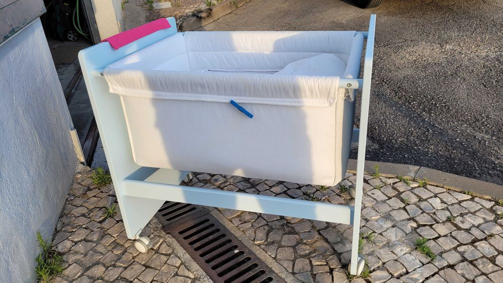 Mini Berço Bebé azul