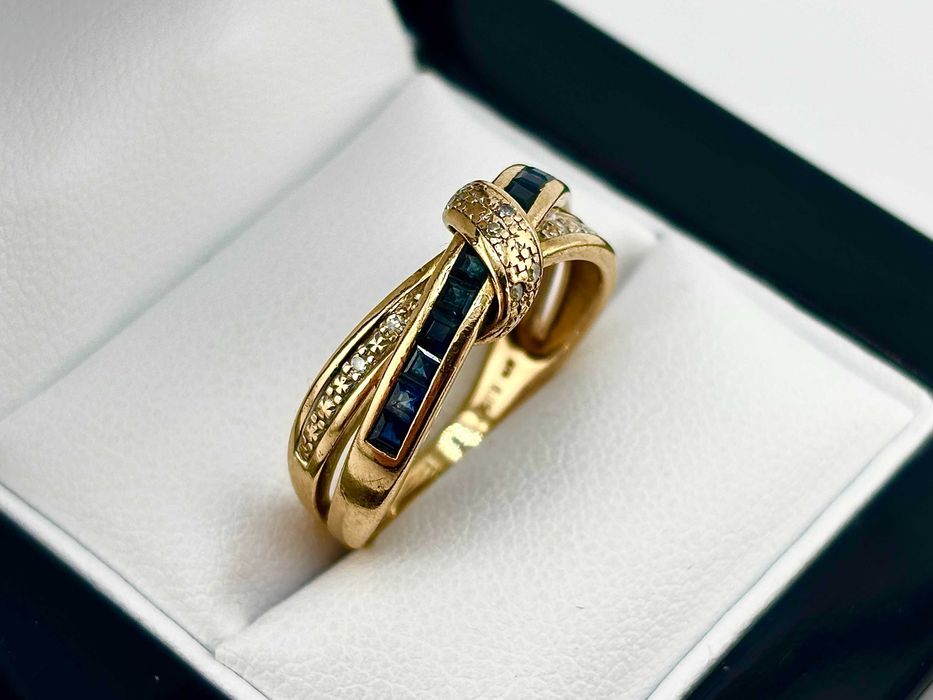 Cudny złoty pierścionek 3,24 g PR.375 9K R.17 Wrocław Kiełczowska