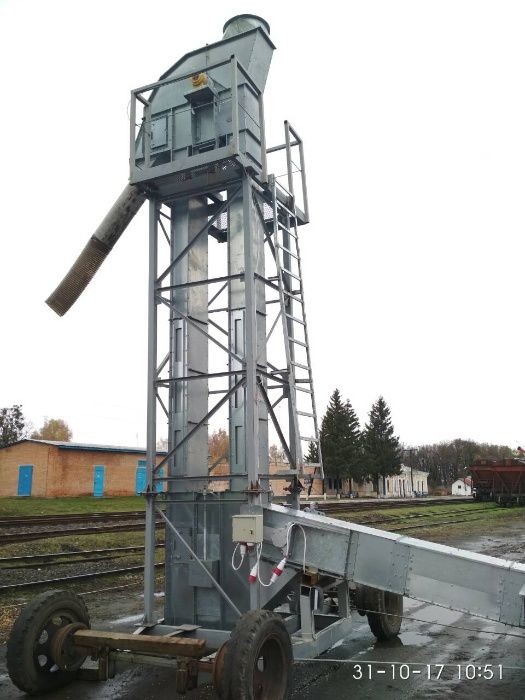 Нория оцинкованная ленточная,цепная,ланцюгова,стрічкова,елеватор