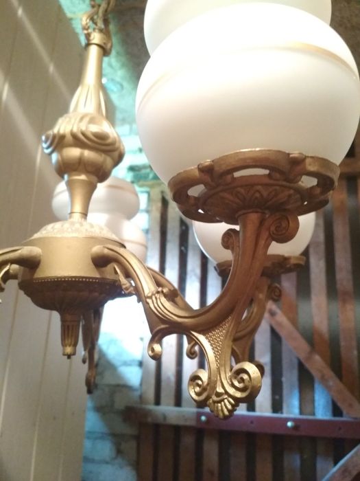 Lampa, żyrandol, retro, wiszący.