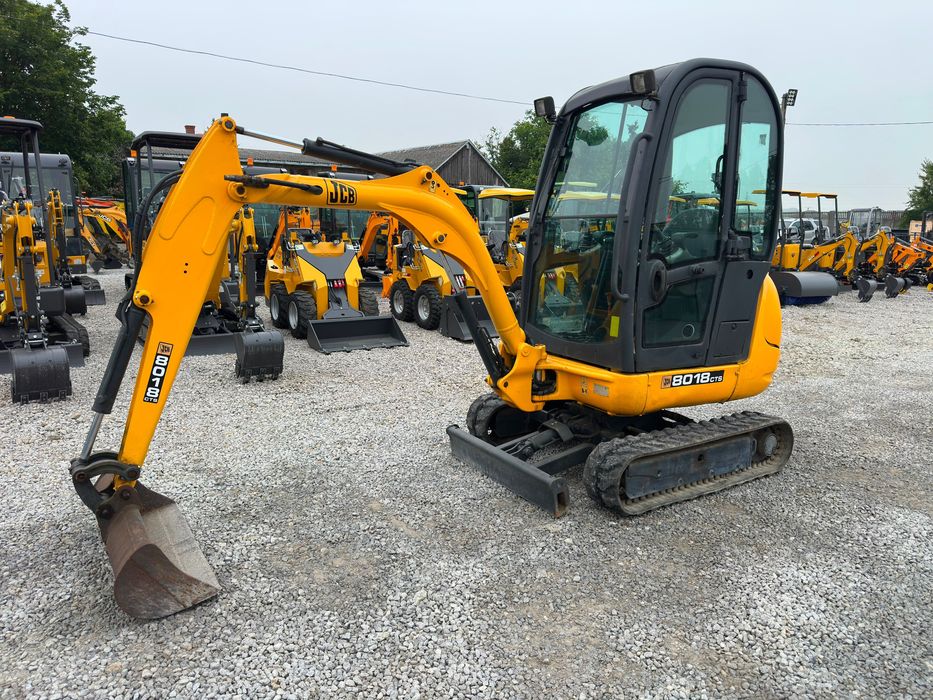 JCB 8018 CTS Mini koparka z 2009 roku 1800kg rozsuwana długie ramię łyżka skarpowa Ładna Transport Leasing Okazja !!!