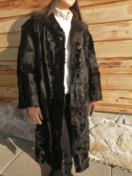 Futro płaszcz  naturalne Vintage retro Bodendieck Leipzig lata 40/50