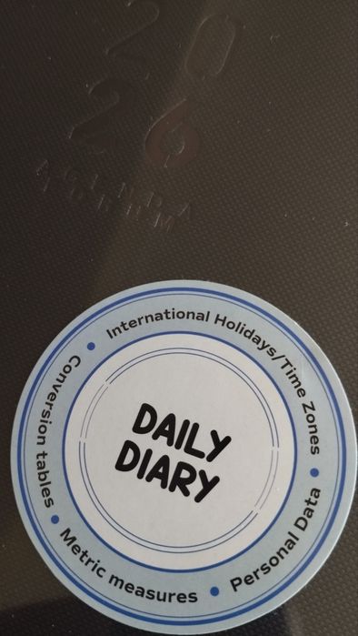 Agenda Âmbar 2026 tamanho A5 nova / plastificada