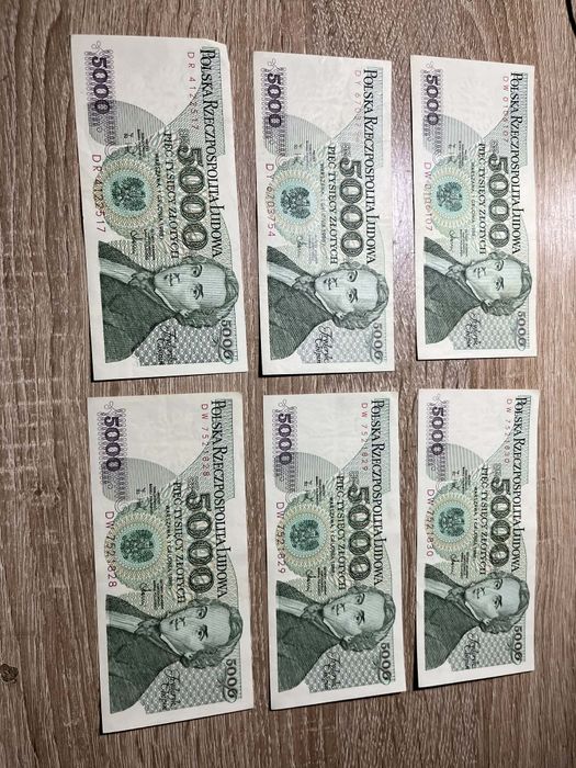 Banknoty 5000 zl