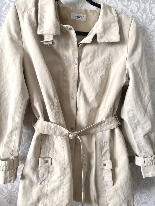 Płaszczyk trencz getex piaskowy M/L