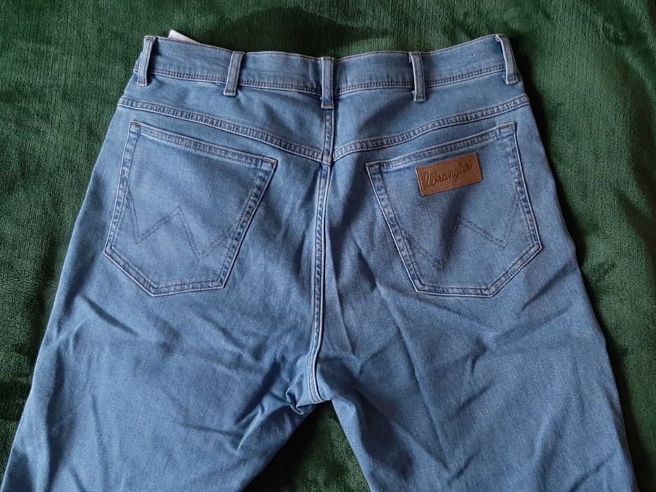 jak NOWE WRANGLER Texas Slim 822 35x32 jeansy na zamek